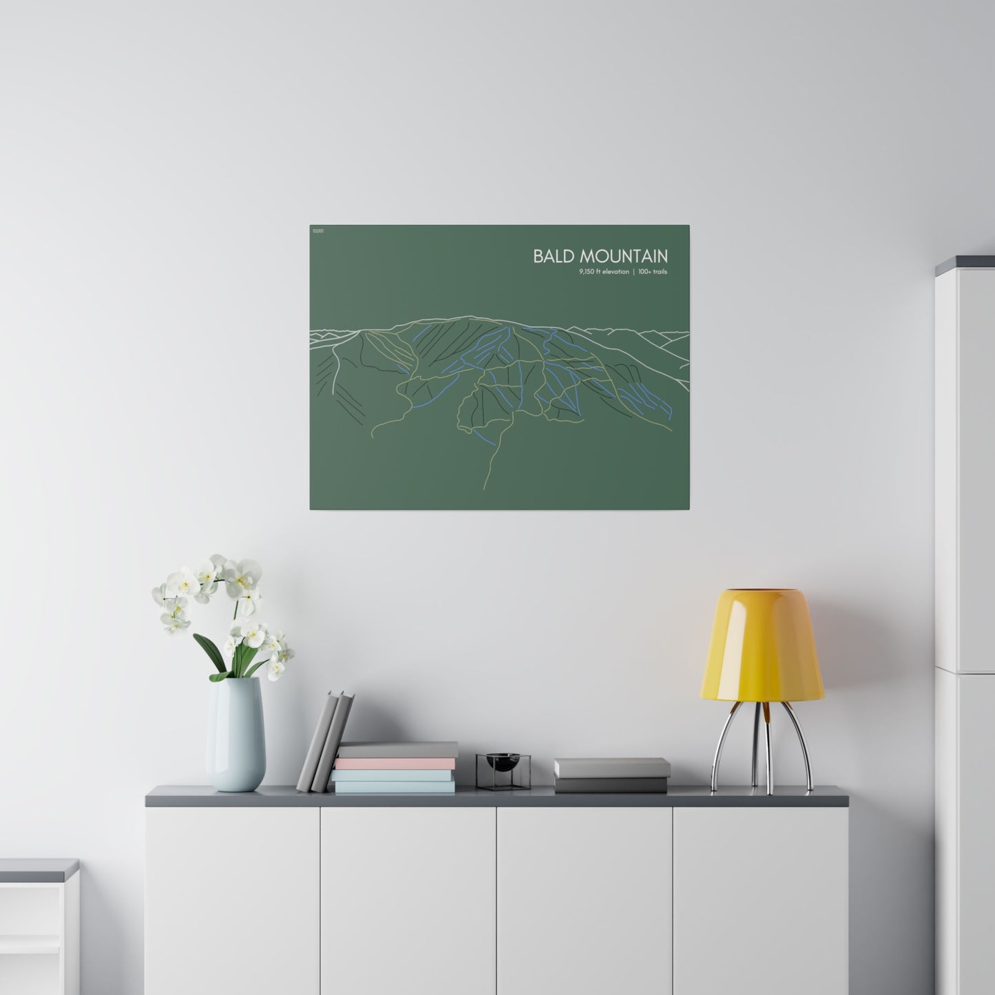 Bald Mountain Matte Canvas, Stretched, 0.75"