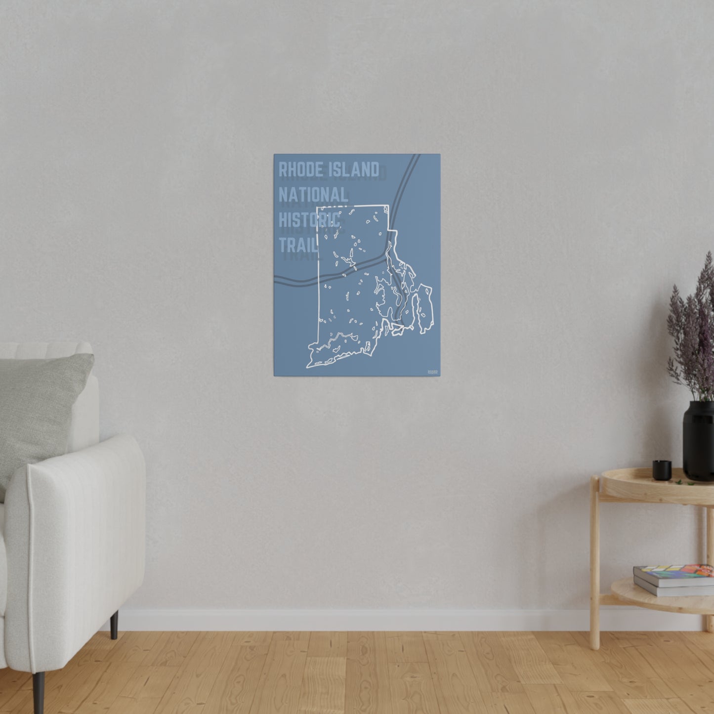 Rhode Island National Historic Trail Matte Canvas, Stretched, 0.75"