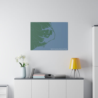 North Carolina National Parks Matte Canvas, Stretched, 0.75"