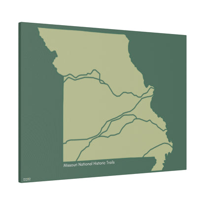 Missouri National Historic Trails Matte Canvas, Stretched, 0.75"