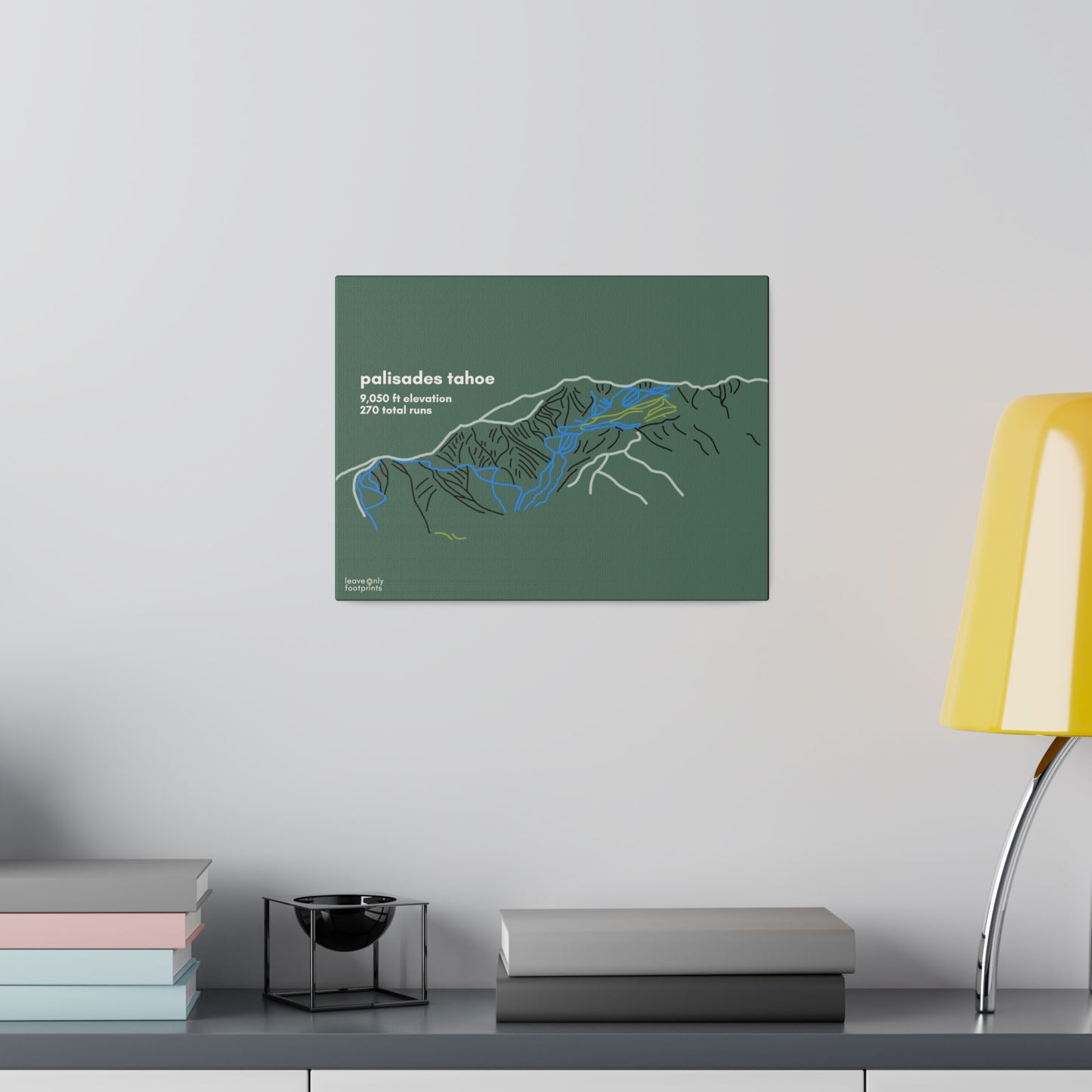 Palisades Tahoe Matte Canvas, Stretched, 0.75"