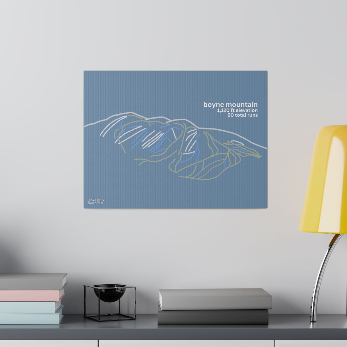 Boyne Mountain Matte Canvas, Stretched, 0.75"