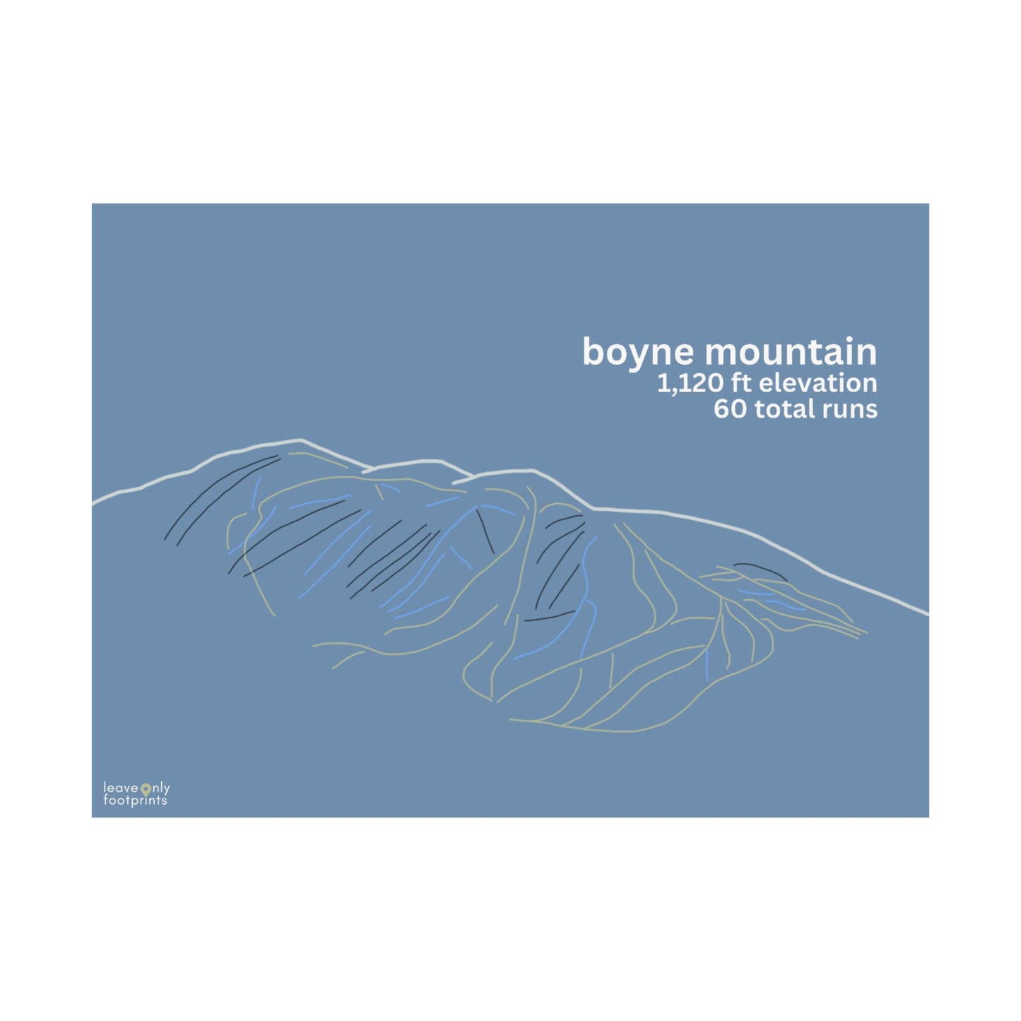 Boyne Mountain Matte Horizontal Print