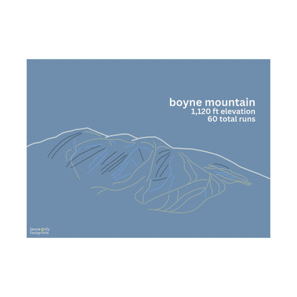 Boyne Mountain Matte Horizontal Print
