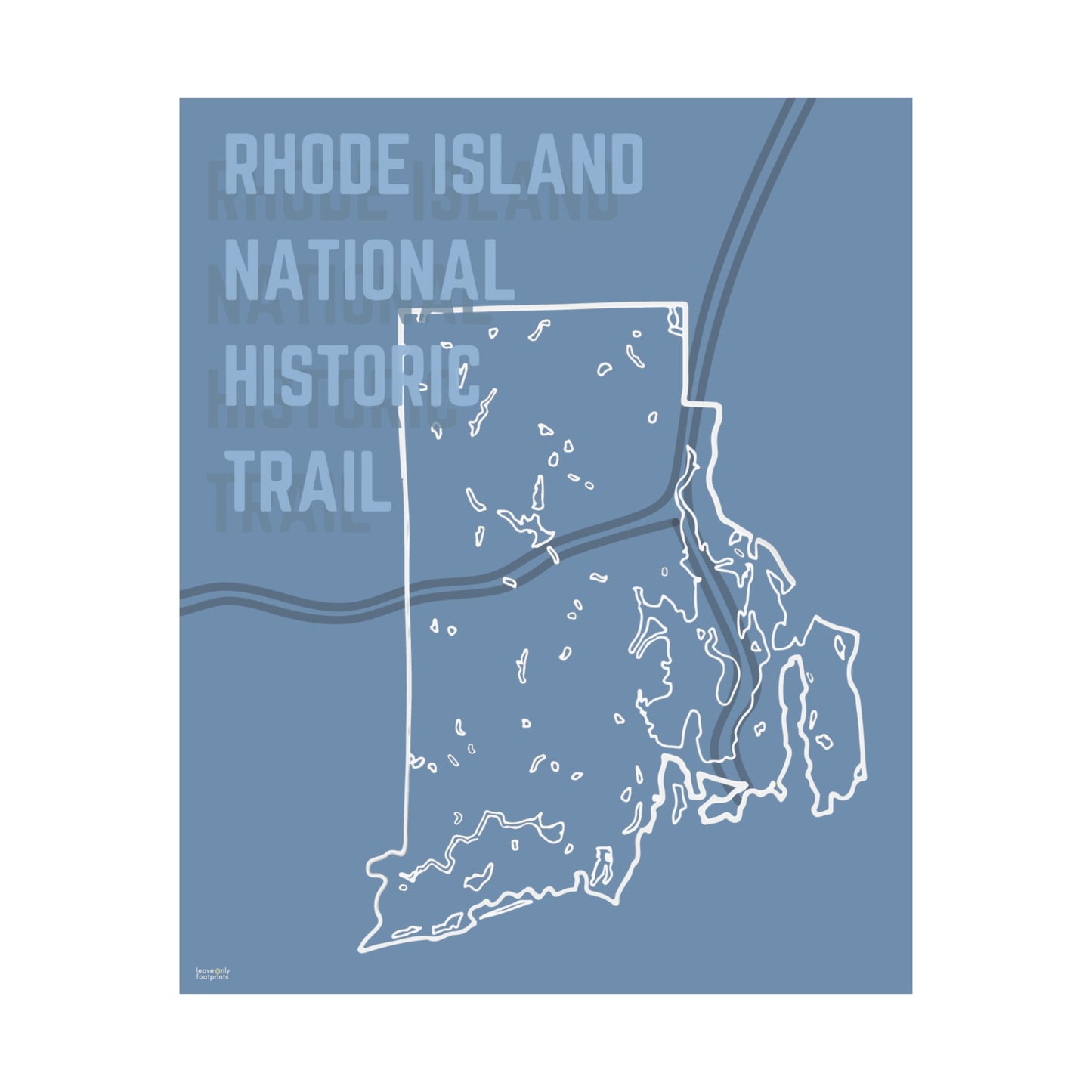 Rhode Island National Historic Trail Vertical Poster