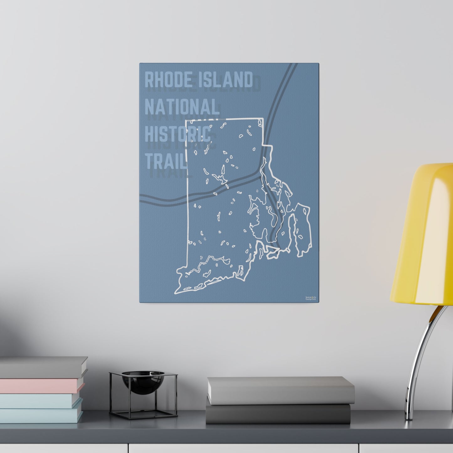 Rhode Island National Historic Trail Matte Canvas, Stretched, 0.75"