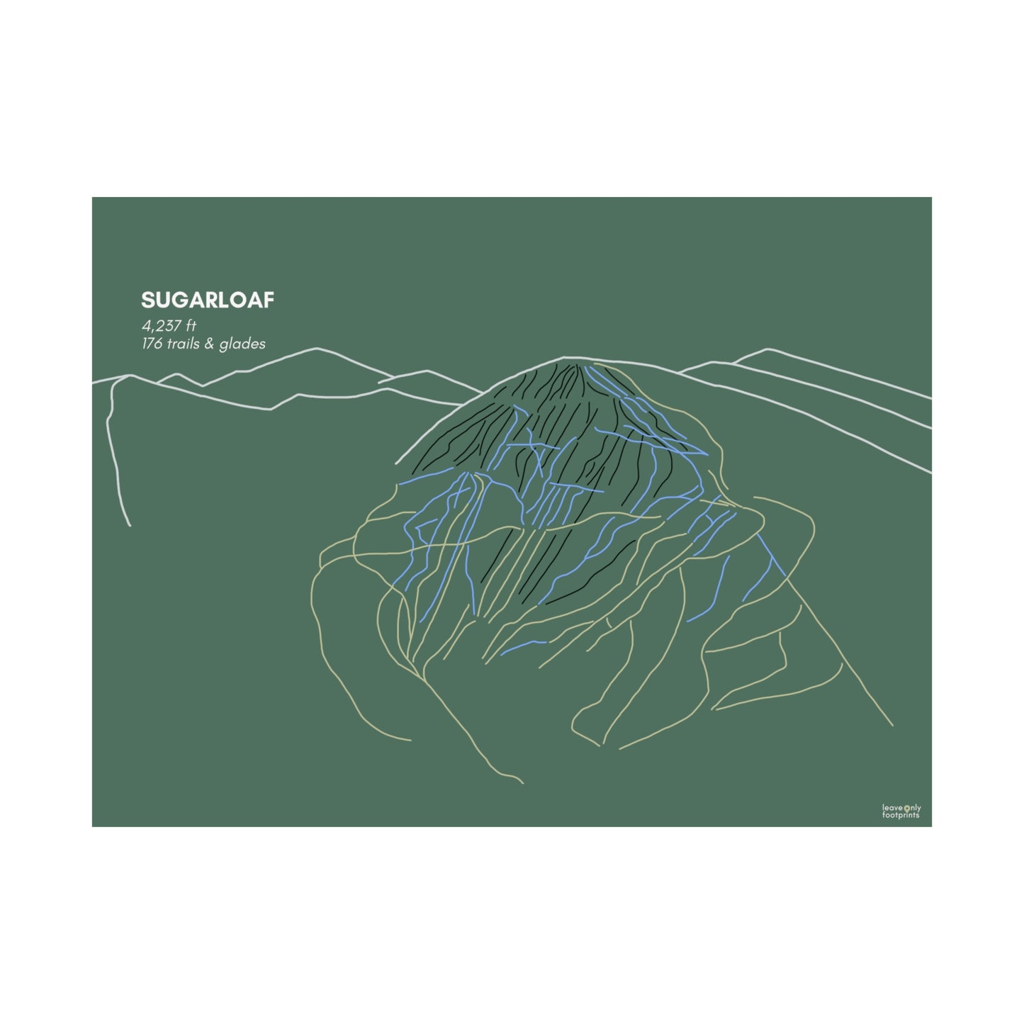 Sugarloaf Matte Horizontal Print