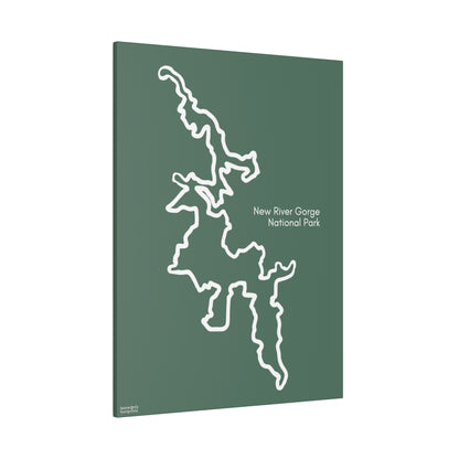 New River Gorge National Park Matte Canvas, Stretched, 0.75"