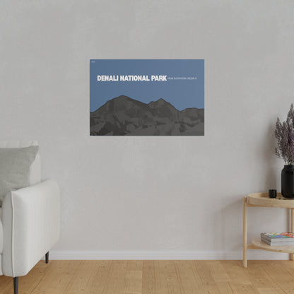 Denali National Park Matte Canvas, Stretched, 0.75"