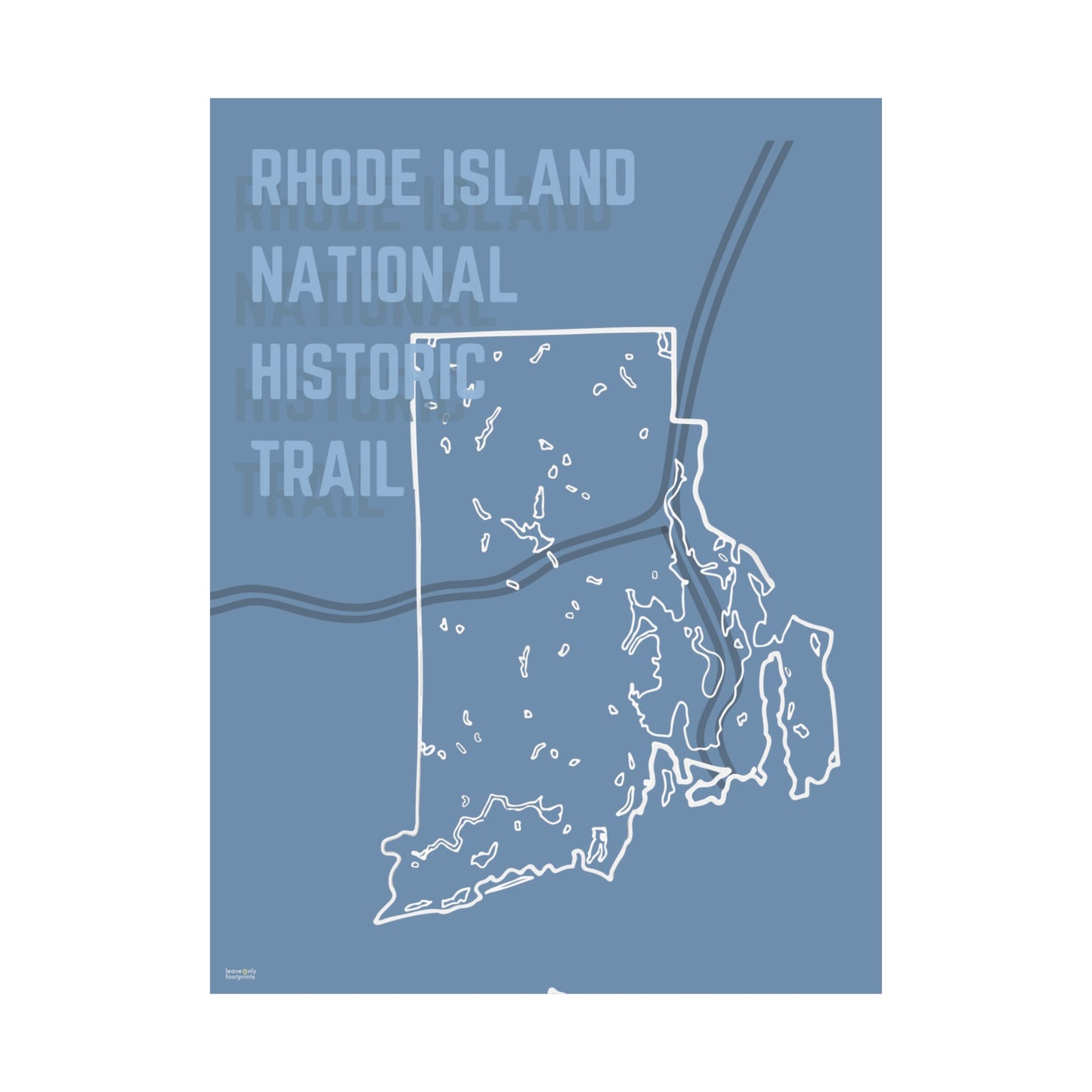 Rhode Island National Historic Trail Vertical Poster