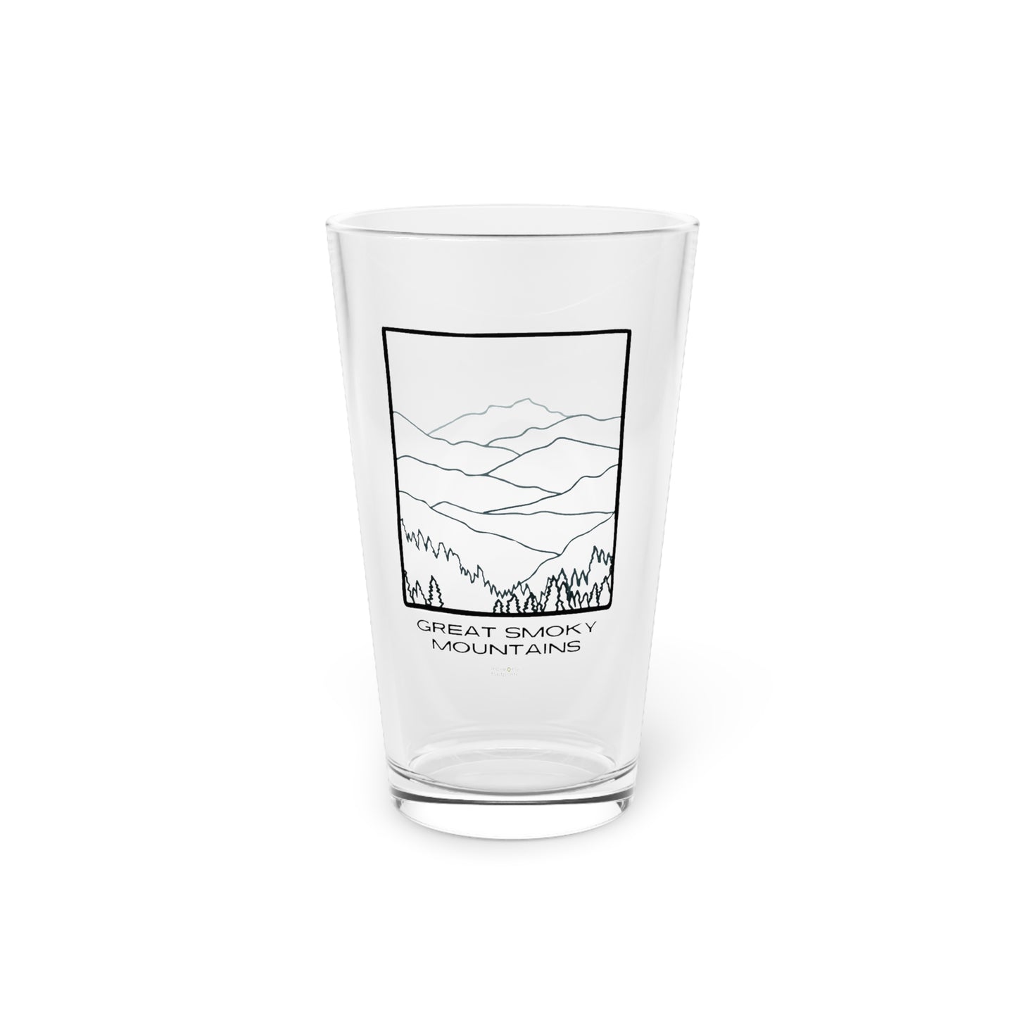Great Smoky Mountains Pint Glass, 16oz
