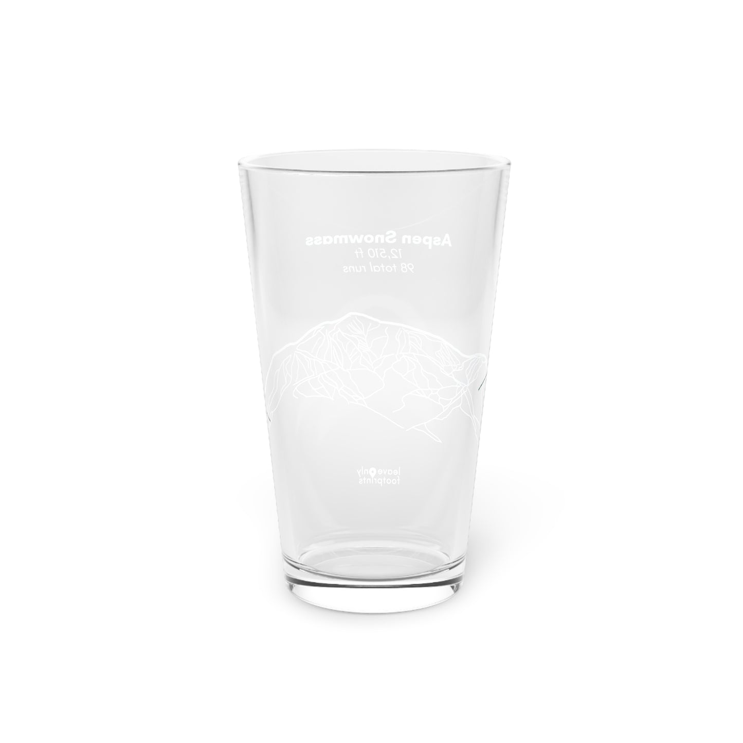 Aspen Snowmass Pint Glass, 16oz