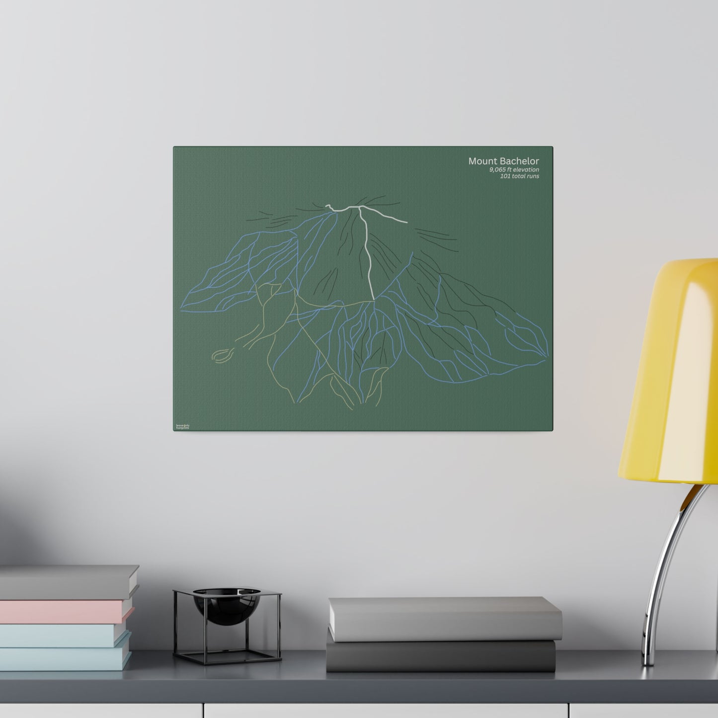 Mount Bachelor Matte Canvas, Stretched, 0.75"