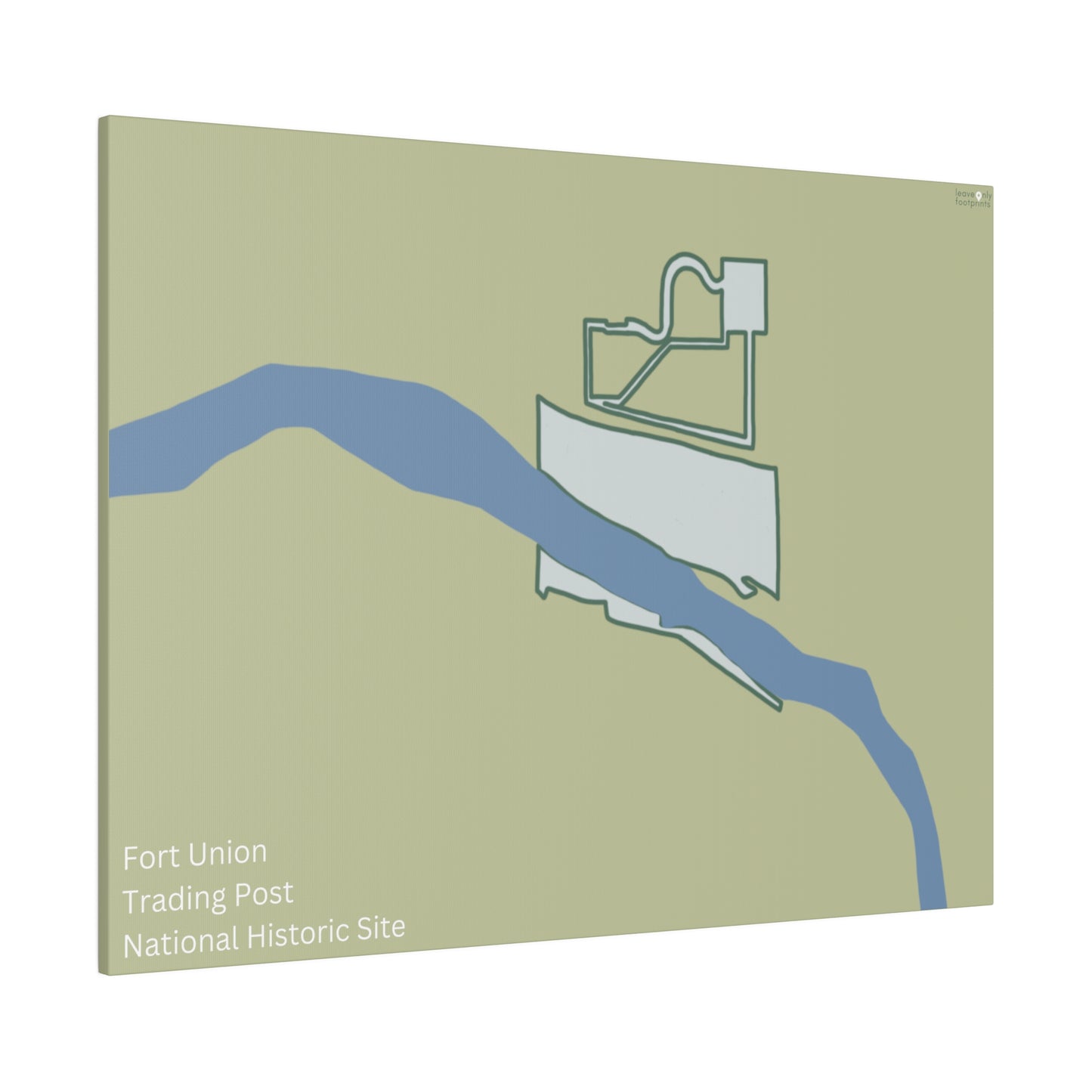Fort Union Trading Post National Historic Site Matte Canvas, Stretched, 0.75"