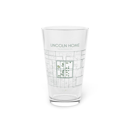 Lincoln Home National Historic Site Pint Glass, 16oz