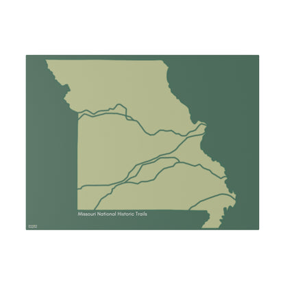 Missouri National Historic Trails Matte Canvas, Stretched, 0.75"
