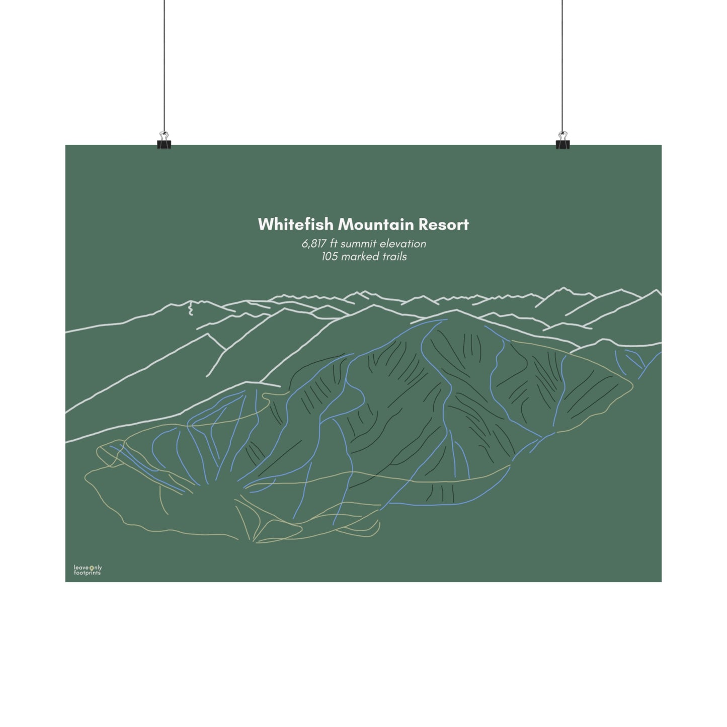 Whitefish Mountain Resort Horizontal Print