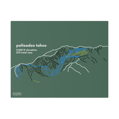 Palisades Tahoe Matte Canvas, Stretched, 0.75"