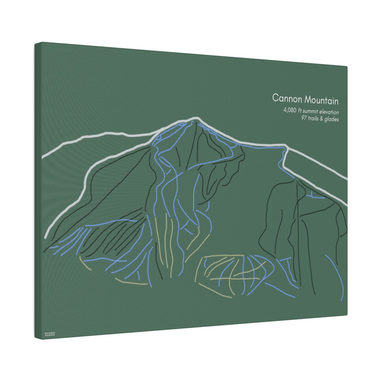 Cannon Mountain Matte Canvas, Stretched, 0.75"