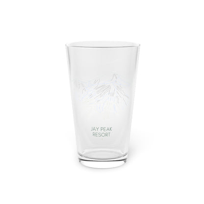 Jay Peak Resort Pint Glass, 16oz