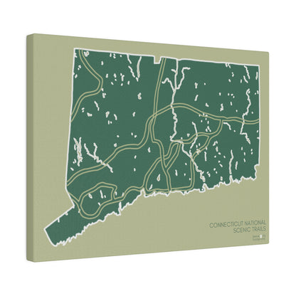 Connecticut National Scenic Trails Matte Canvas, Stretched, 0.75"