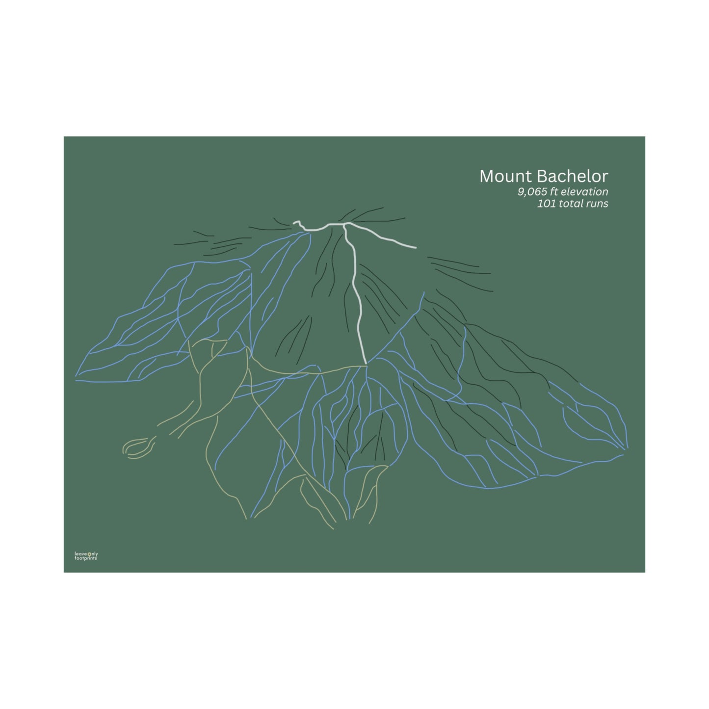 Mount Bachelor Horizontal Print