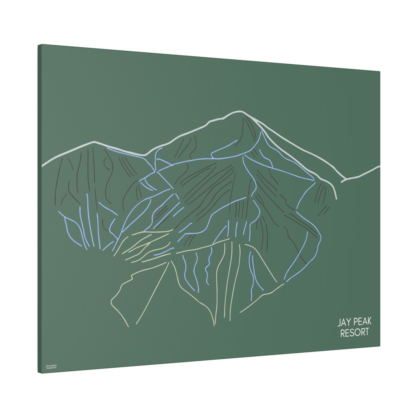Jay Peak Resort Matte Canvas, Stretched, 0.75"