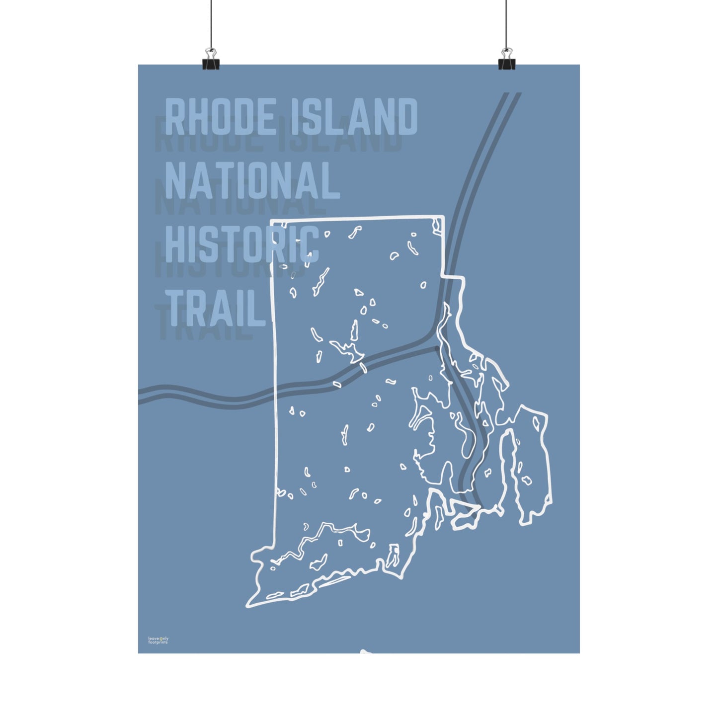 Rhode Island National Historic Trail Vertical Poster