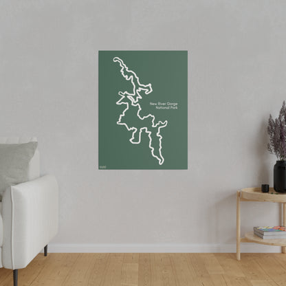 New River Gorge National Park Matte Canvas, Stretched, 0.75"