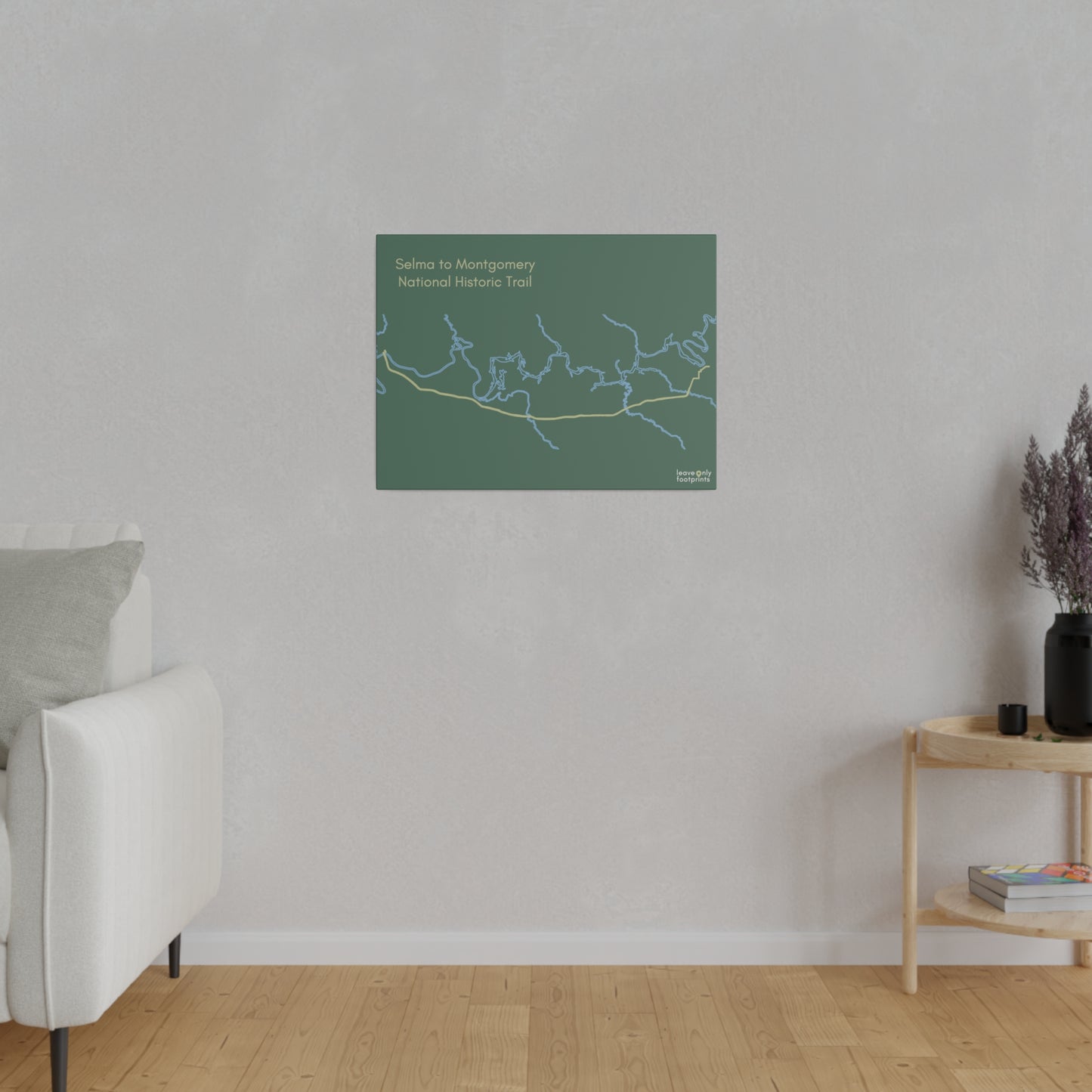 Selma to Montgomery National Historic Trail Matte Canvas, Stretched, 0.75"