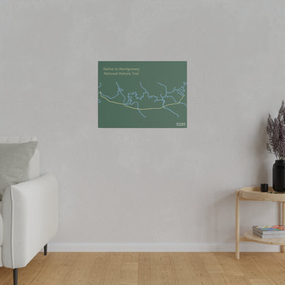 Selma to Montgomery National Historic Trail Matte Canvas, Stretched, 0.75"