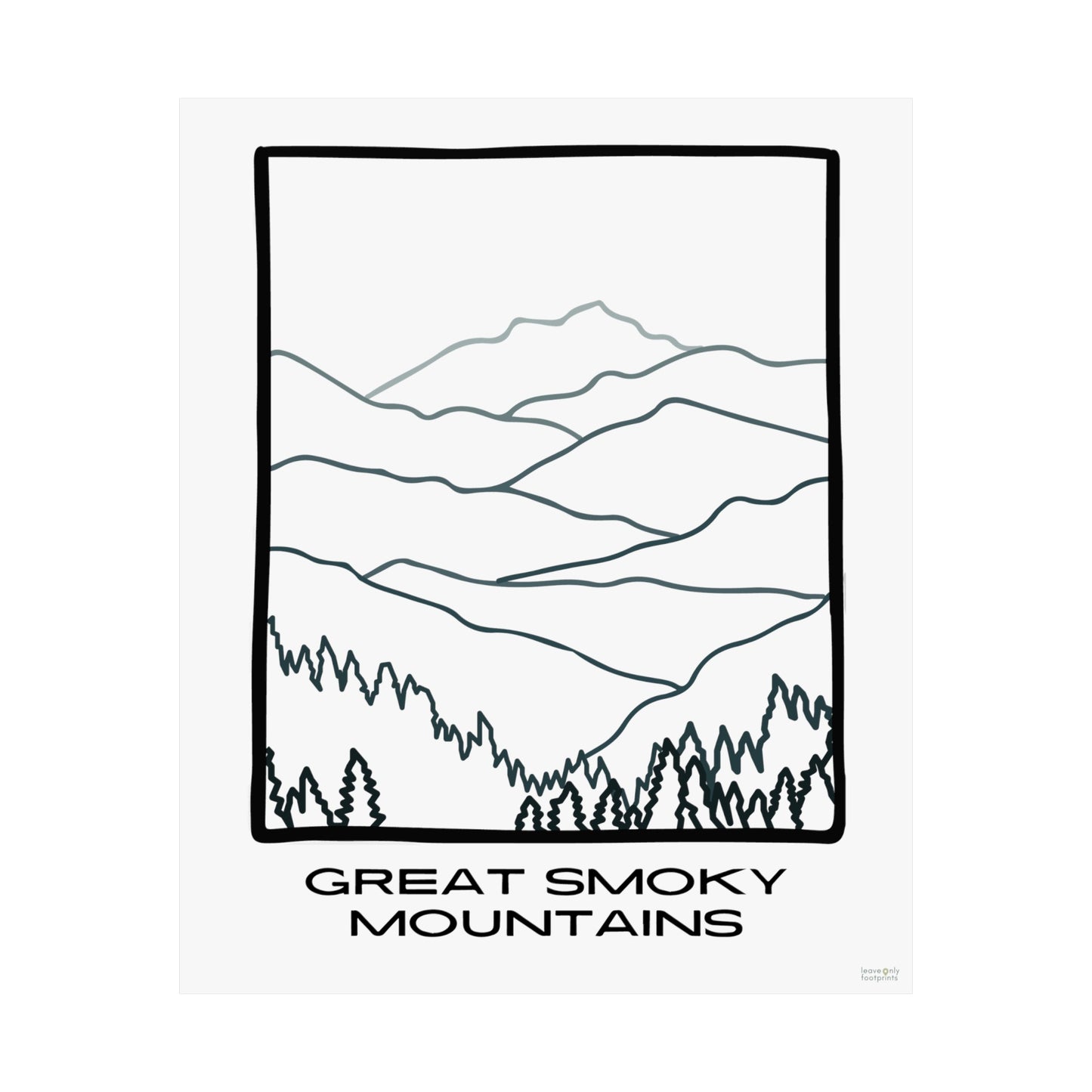 Great Smoky Mountains Matte Vertical Posters