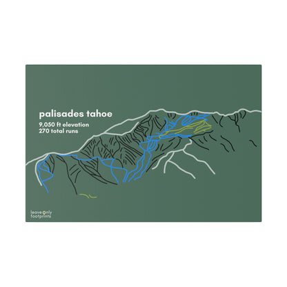 Palisades Tahoe Matte Canvas, Stretched, 0.75"
