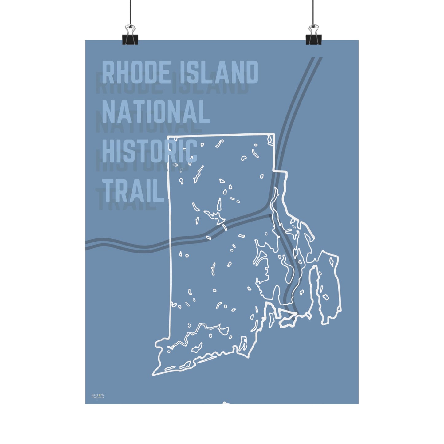 Rhode Island National Historic Trail Vertical Poster