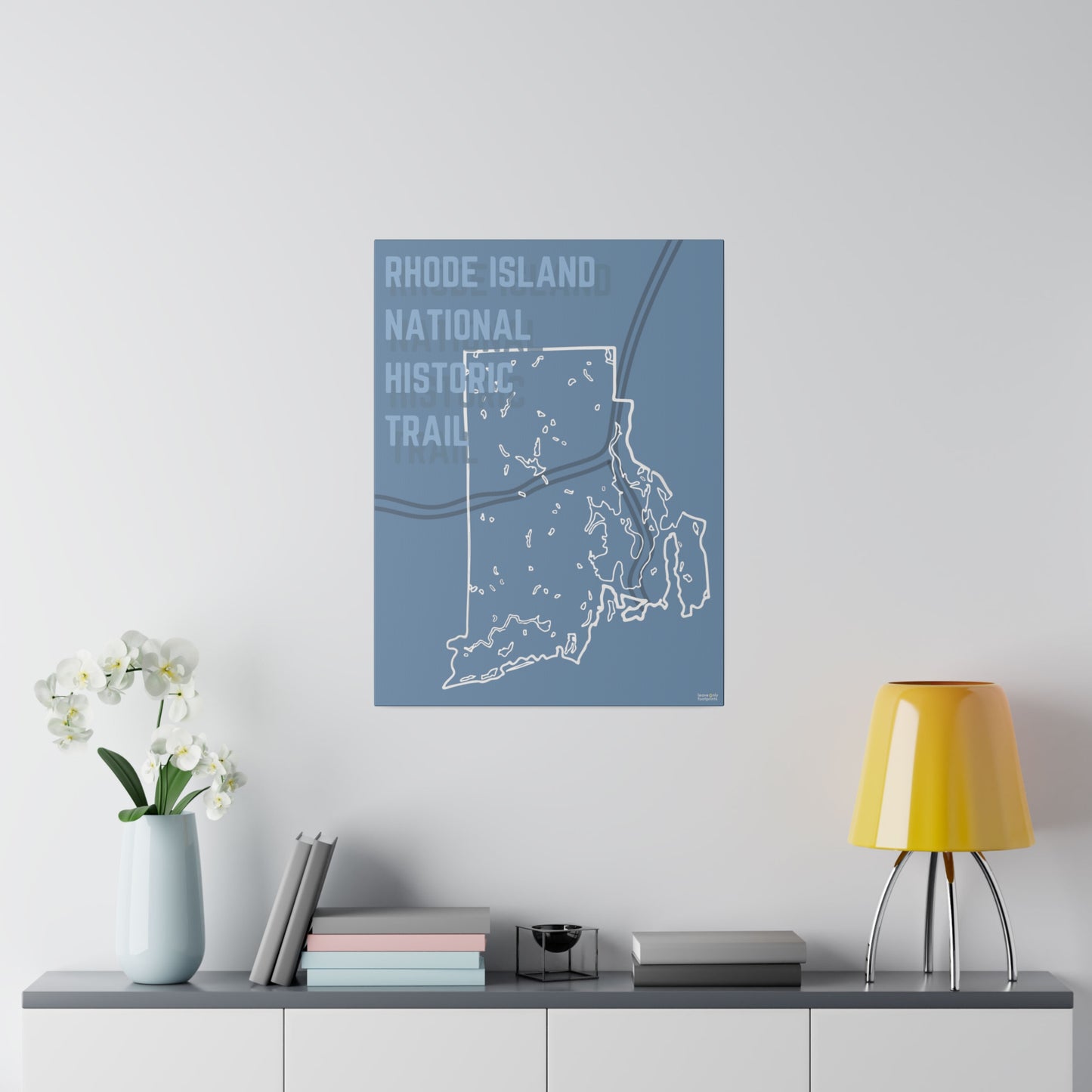 Rhode Island National Historic Trail Matte Canvas, Stretched, 0.75"