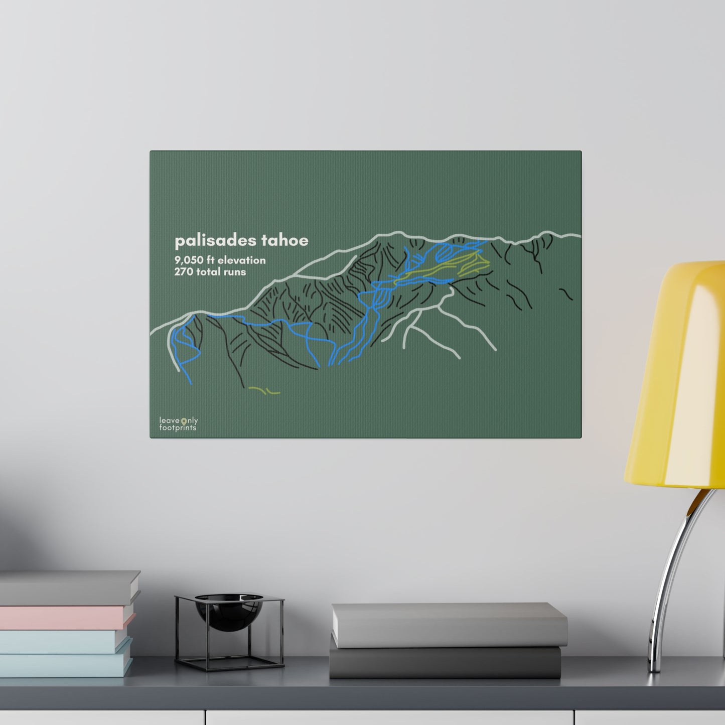 Palisades Tahoe Matte Canvas, Stretched, 0.75"