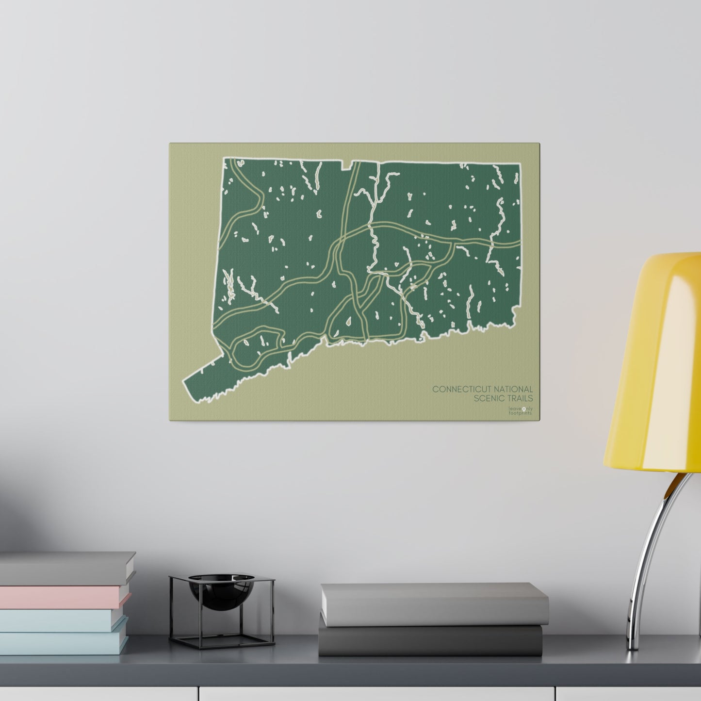 Connecticut National Scenic Trails Matte Canvas, Stretched, 0.75"