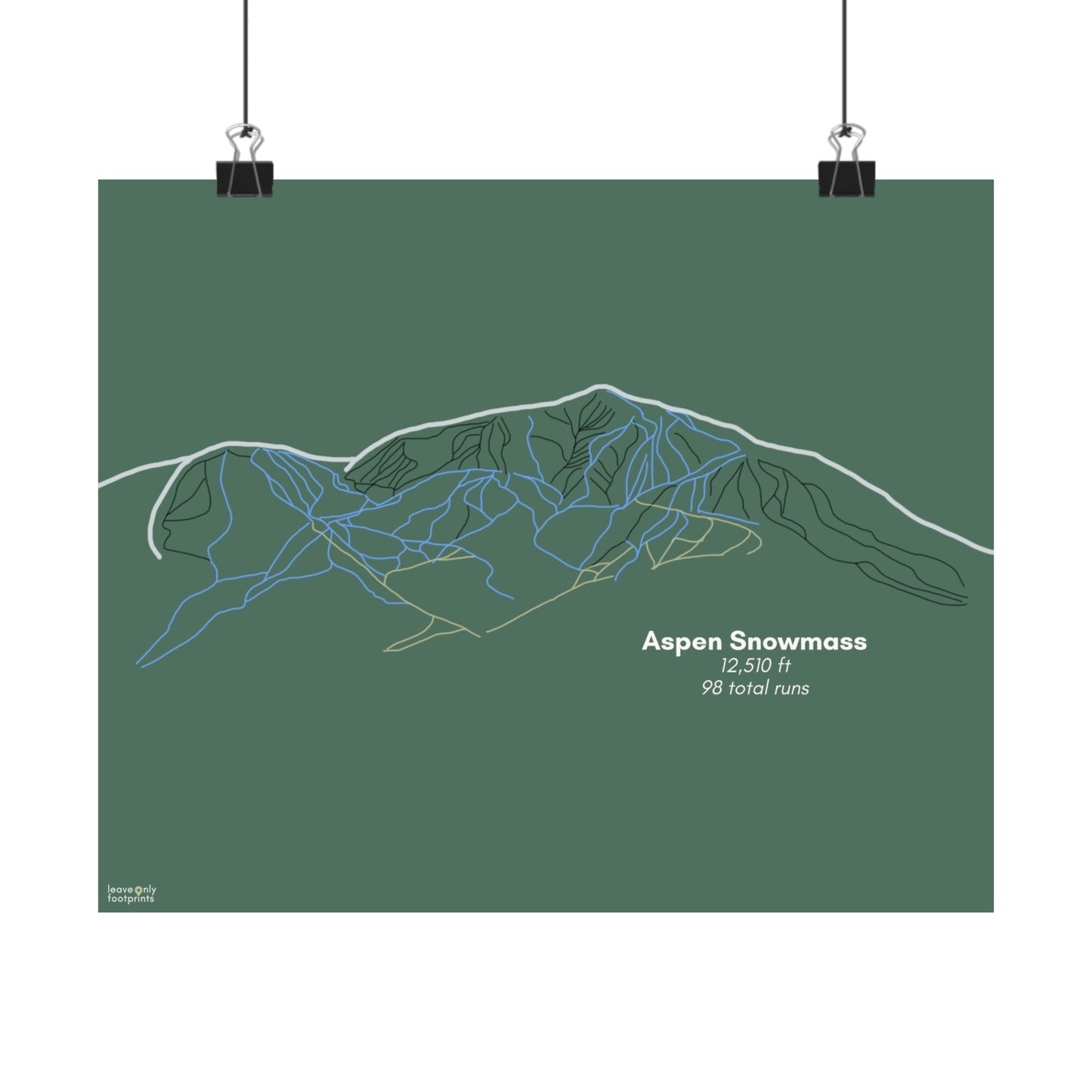 Aspen Snowmass Matte Horizontal Print