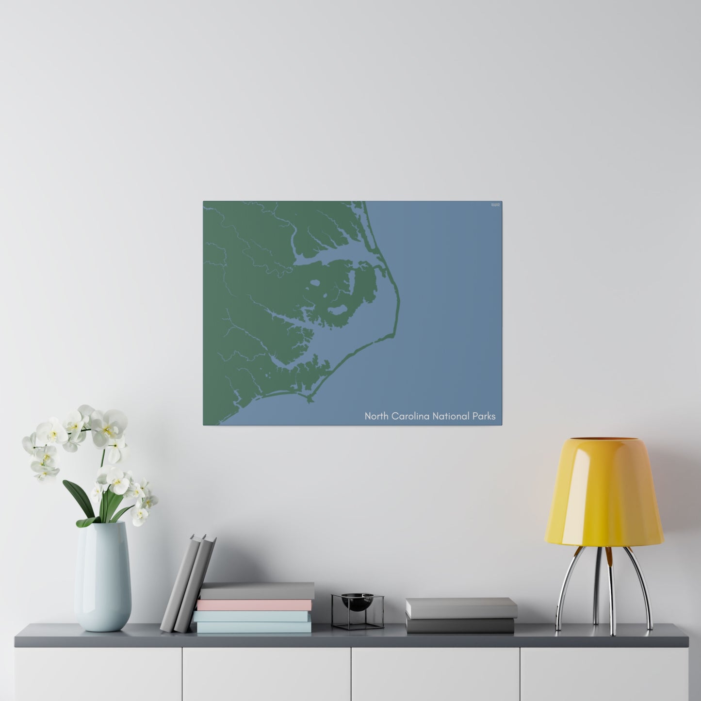 North Carolina National Parks Matte Canvas, Stretched, 0.75"