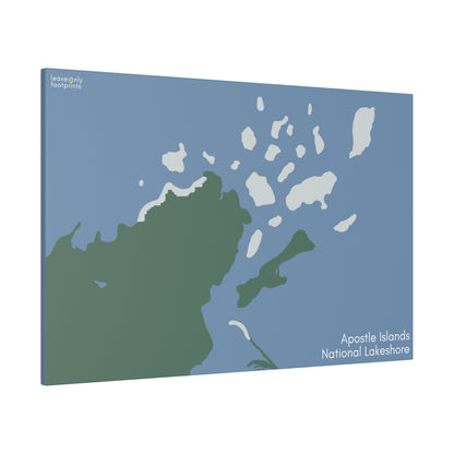 Apostle Islands National Lakeshore Matte Canvas, Stretched, 0.75"