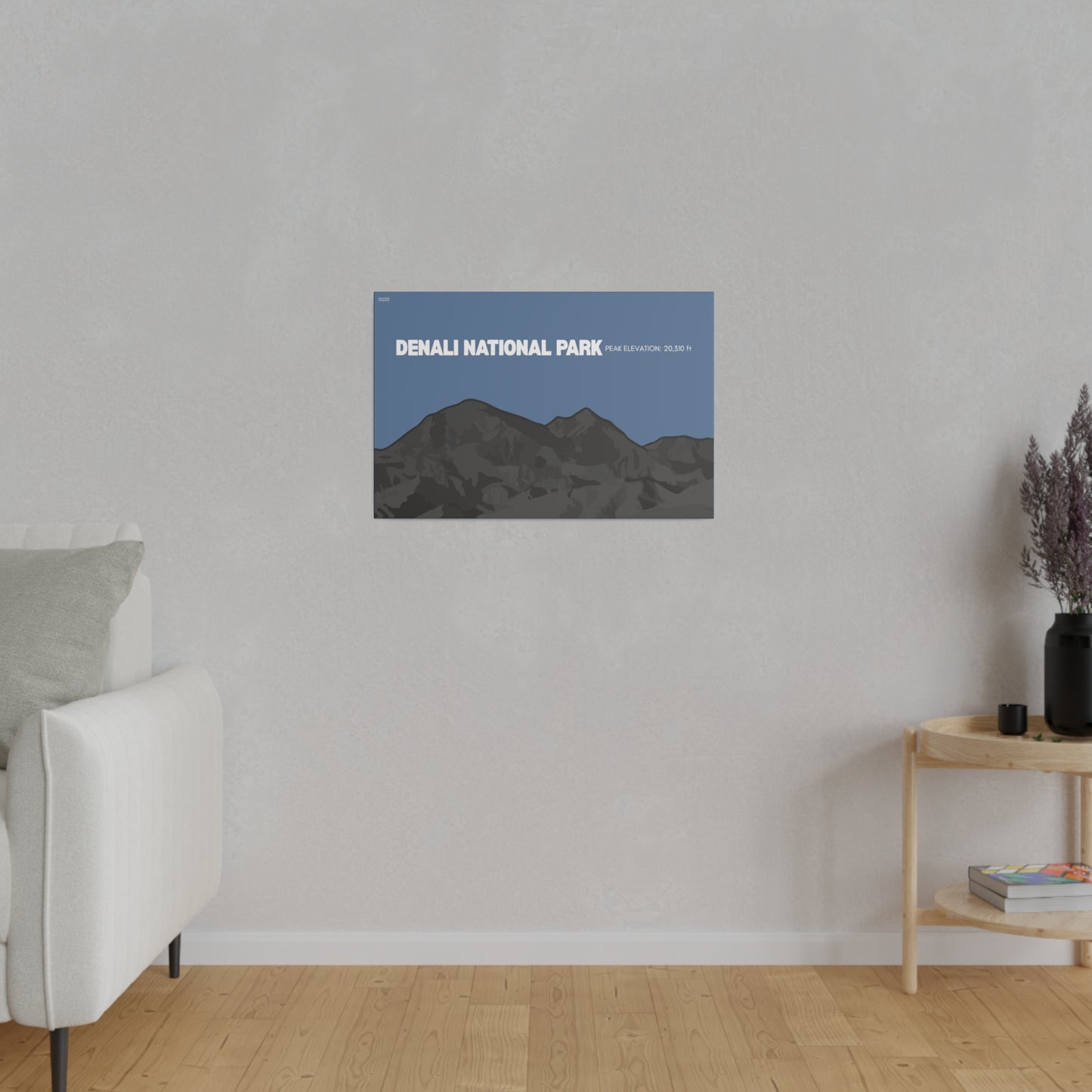 Denali National Park Matte Canvas, Stretched, 0.75"
