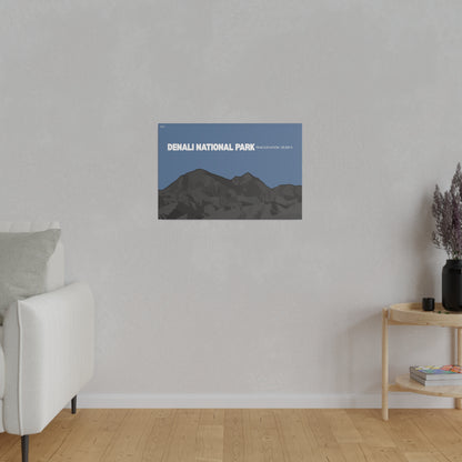 Denali National Park Matte Canvas, Stretched, 0.75"
