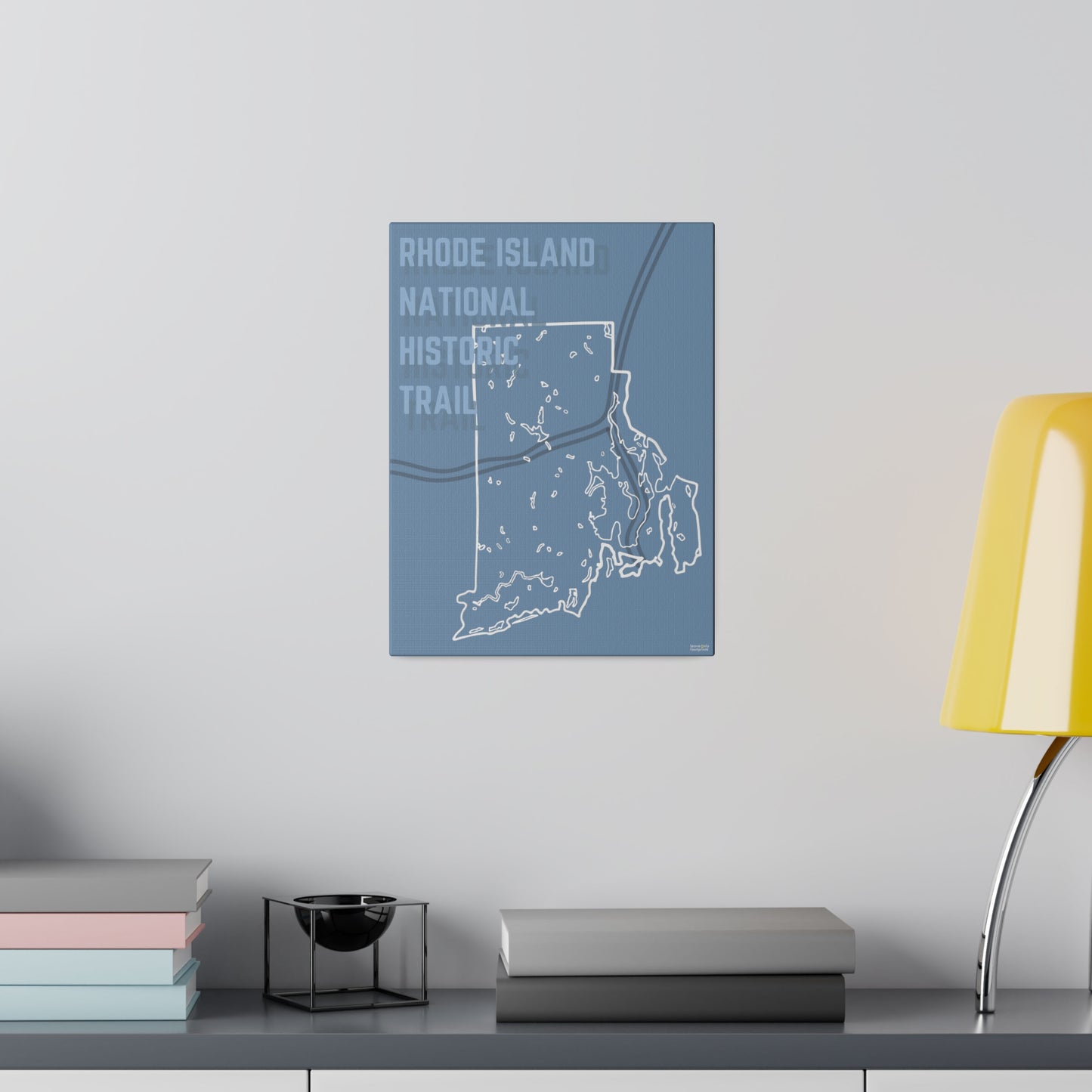 Rhode Island National Historic Trail Matte Canvas, Stretched, 0.75"