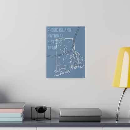 Rhode Island National Historic Trail Matte Canvas, Stretched, 0.75"