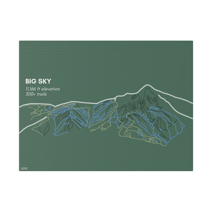 Big Sky Matte Canvas, Stretched, 0.75"