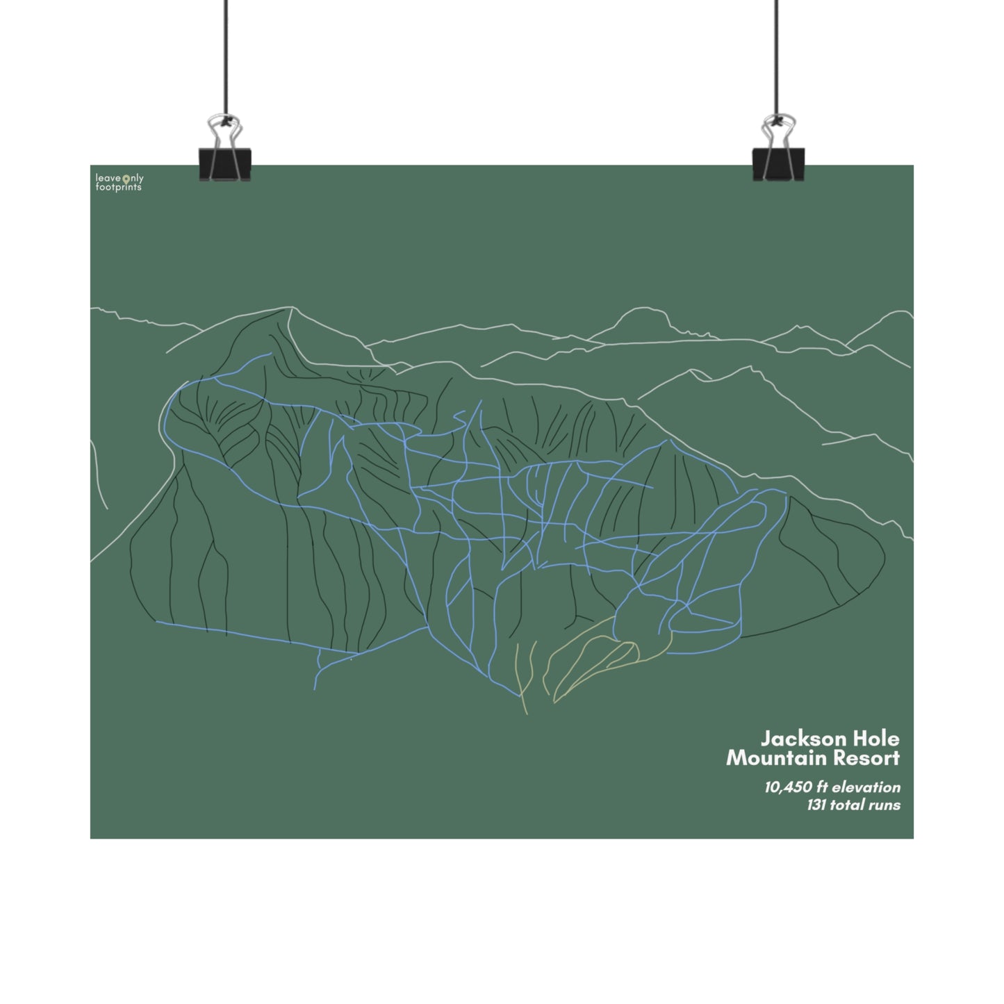 Jackson Hole Mountain Resort Matte Horizontal Print
