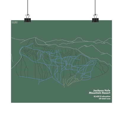 Jackson Hole Mountain Resort Matte Horizontal Print