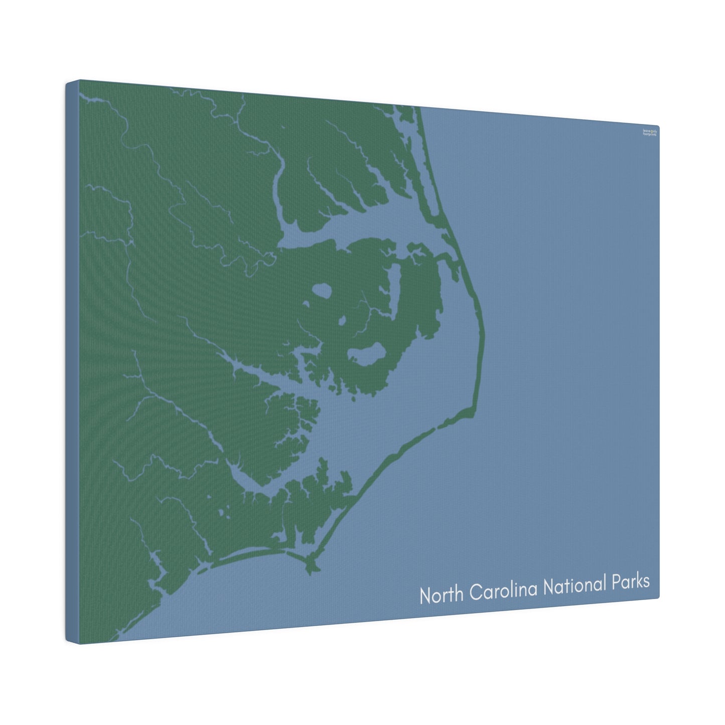 North Carolina National Parks Matte Canvas, Stretched, 0.75"