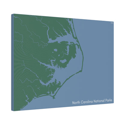 North Carolina National Parks Matte Canvas, Stretched, 0.75"