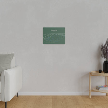 Whitefish Mountain Resort Matte Canvas, Stretched, 0.75"
